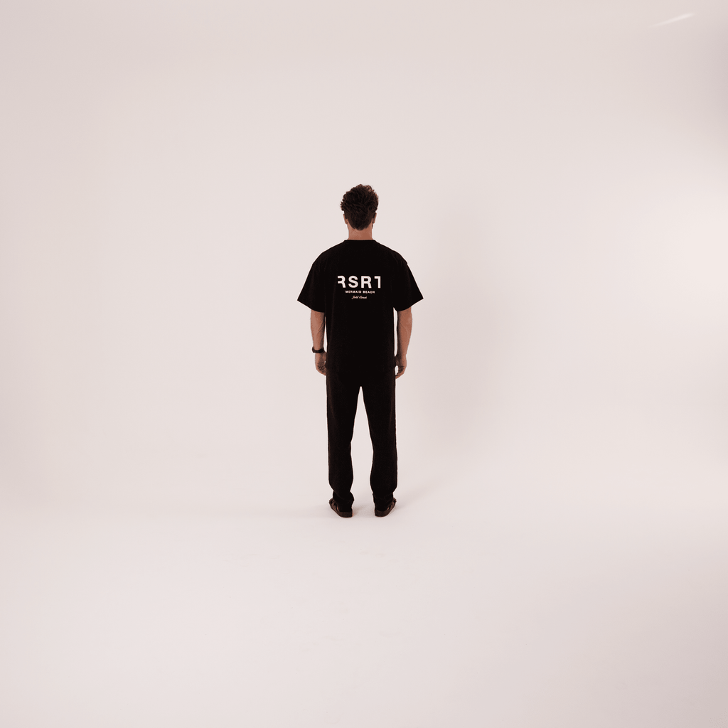 Organic Cotton Oversized T-Shirt - Black - RSRT Clothing