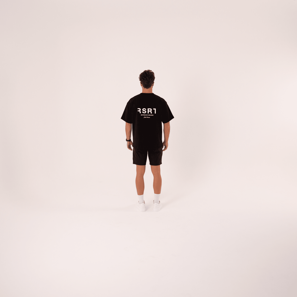 Organic Cotton Oversized T-Shirt - Black - RSRT Clothing