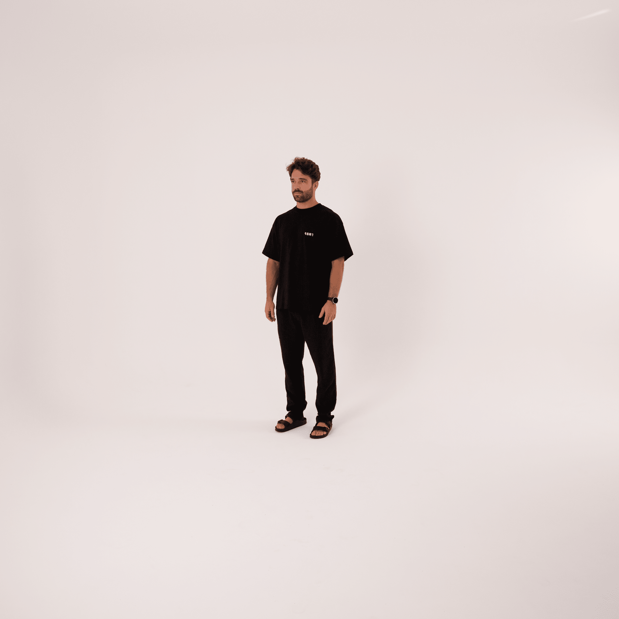 Organic Cotton Oversized T-Shirt - Black - RSRT Clothing