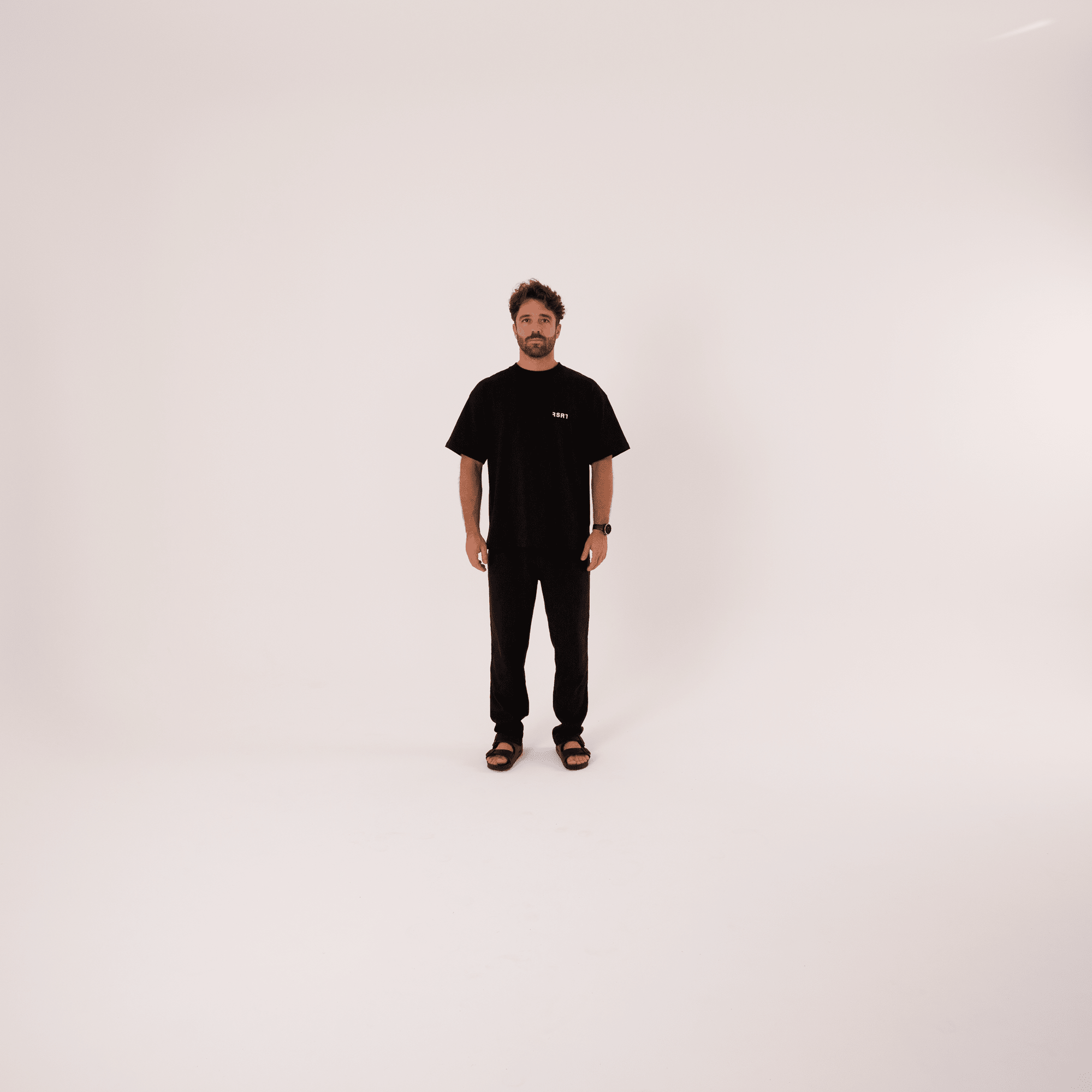 Organic Cotton Oversized T-Shirt - Black - RSRT Clothing