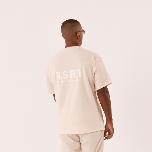 Organic Cotton Oversized T-Shirt - Cream - RSRT Clothing