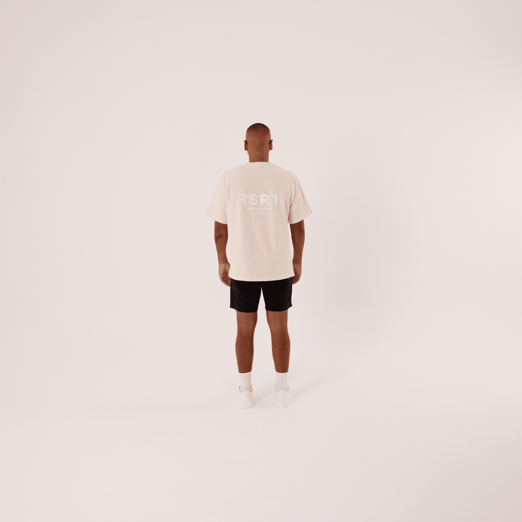 Organic Cotton Oversized T-Shirt - Cream - RSRT Clothing