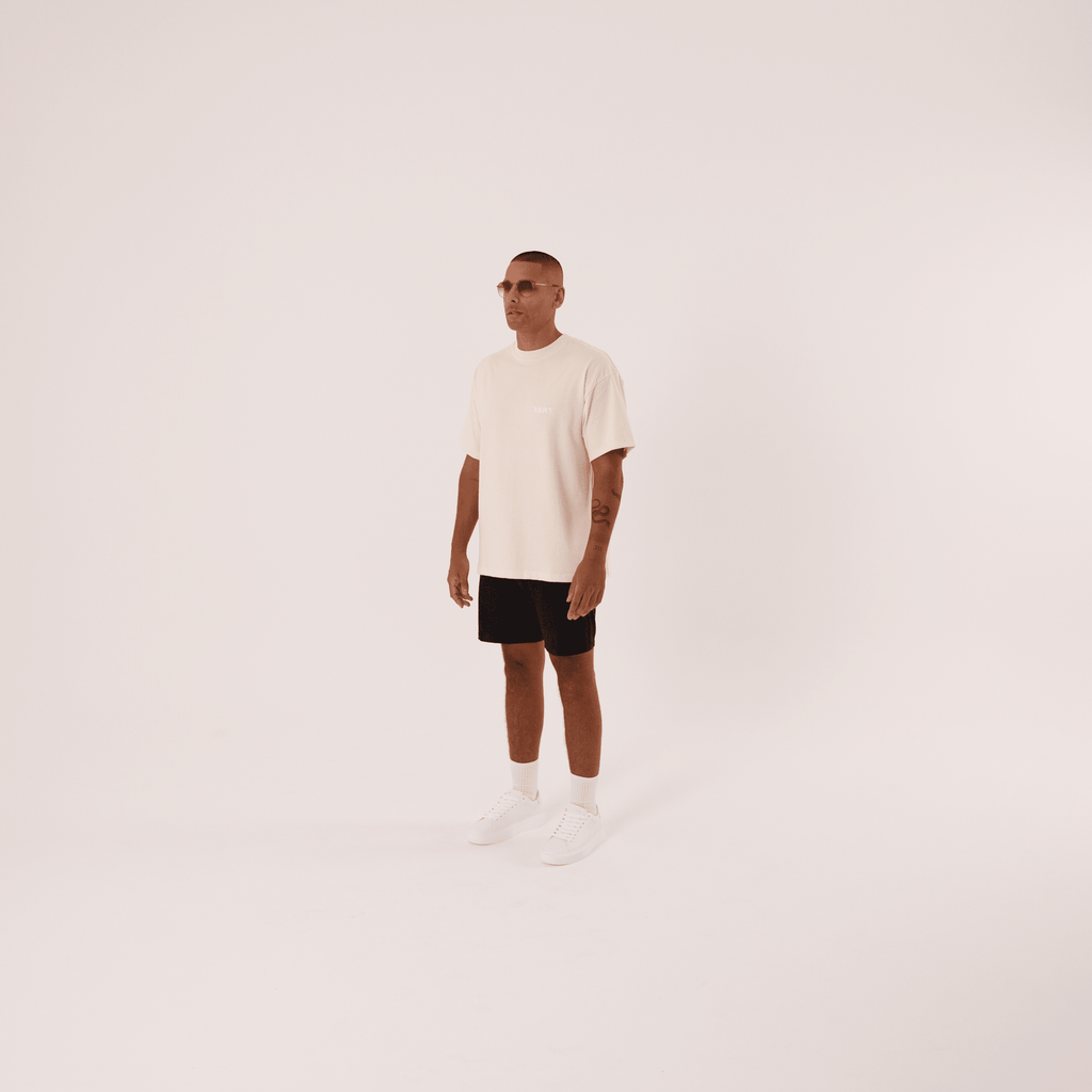 Organic Cotton Oversized T-Shirt - Cream - RSRT Clothing