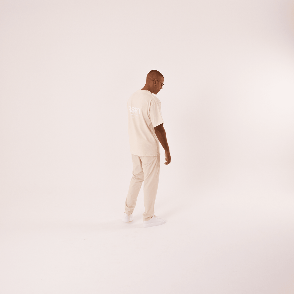 Organic Cotton Oversized T-Shirt - Cream - RSRT Clothing
