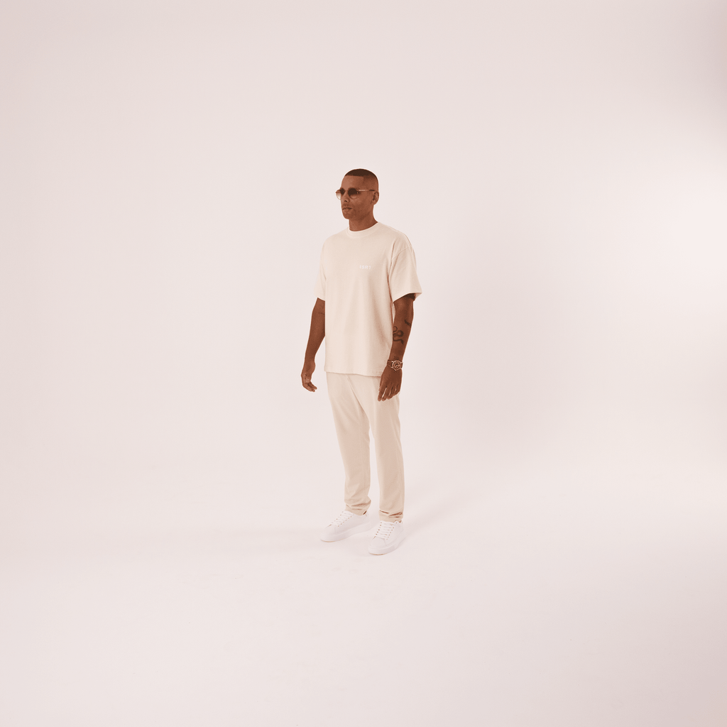 Organic Cotton Oversized T-Shirt - Cream - RSRT Clothing