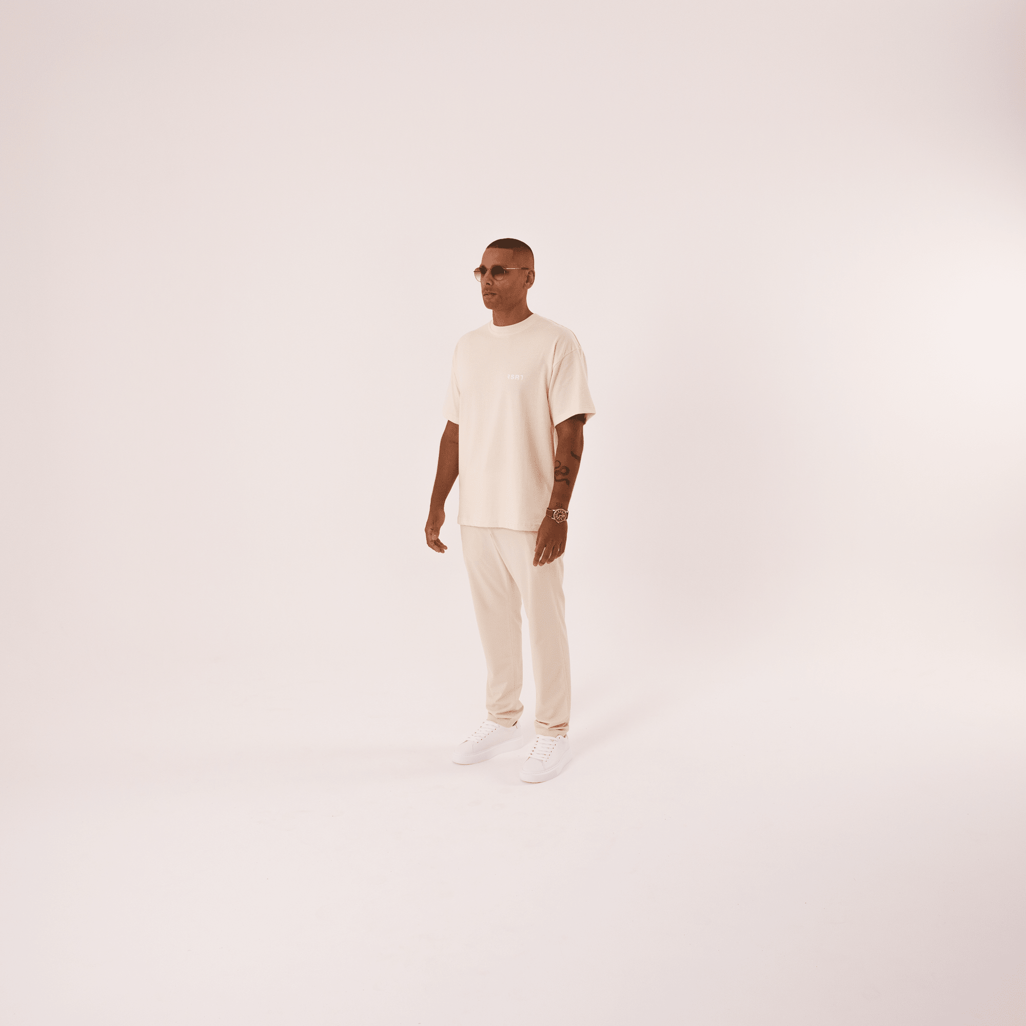 Organic Cotton Oversized T-Shirt - Cream - RSRT Clothing