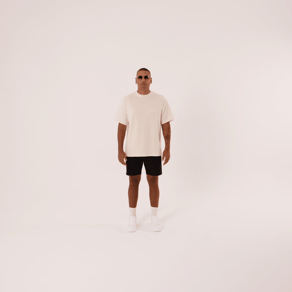 Organic Cotton Oversized T-Shirt - Cream - RSRT Clothing