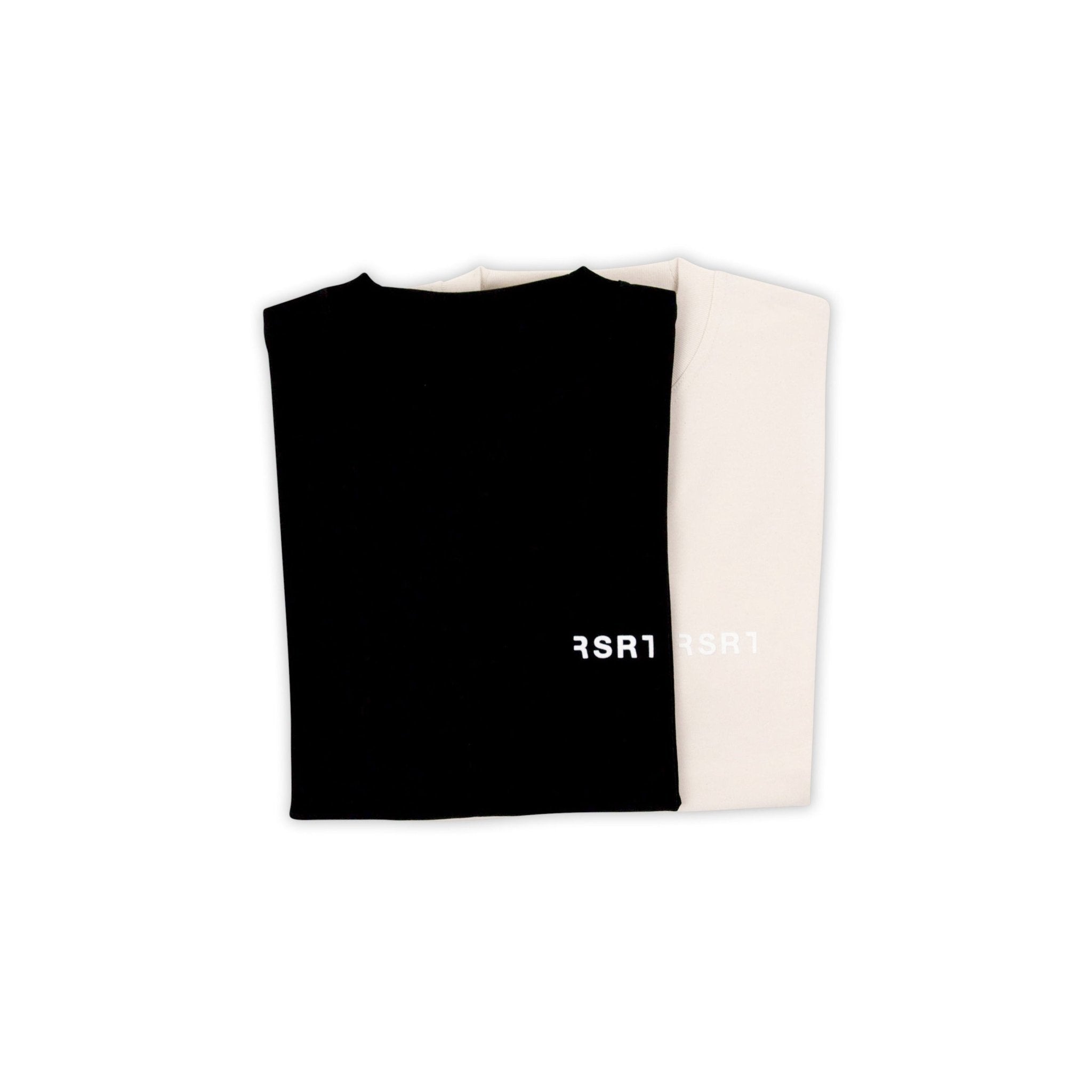 Oversized T-Shirt Bundle - Black & Cream