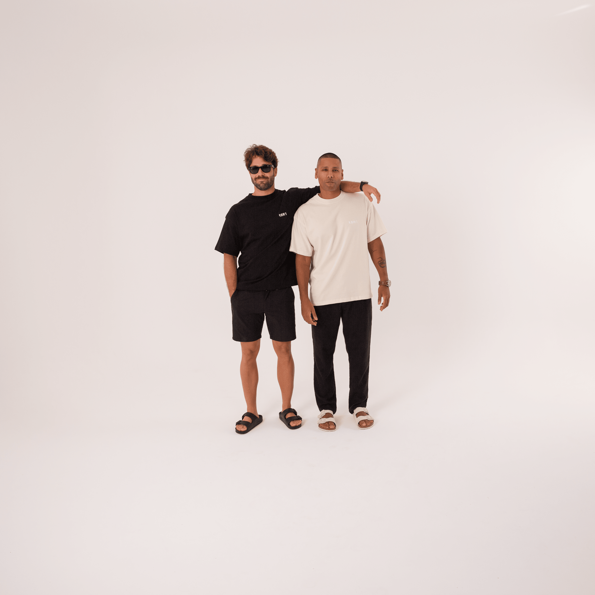 Oversized T-Shirt Bundle - Black & Cream - RSRT Clothing