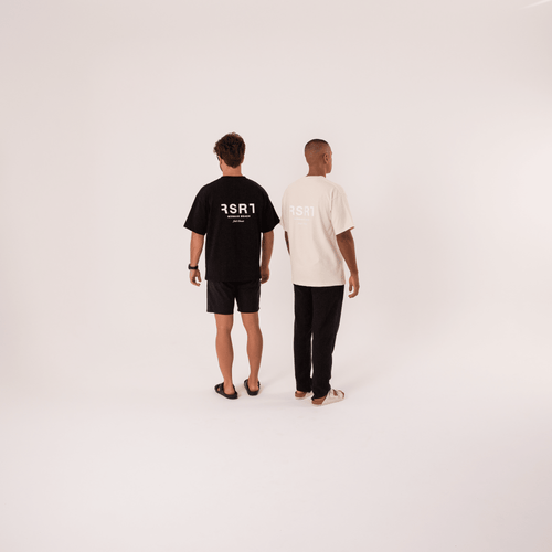 Oversized T-Shirt Bundle - Black & Cream - RSRT Clothing
