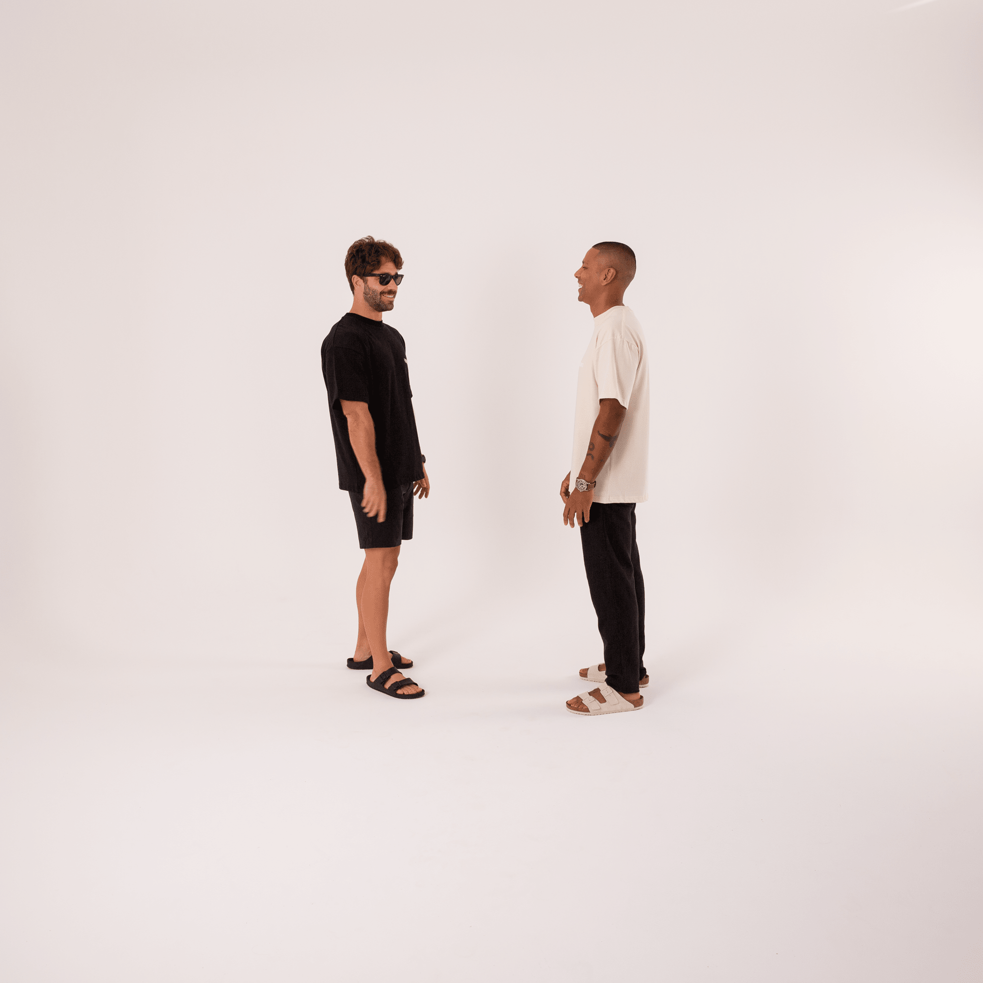 Oversized T-Shirt Bundle - Black & Cream - RSRT Clothing